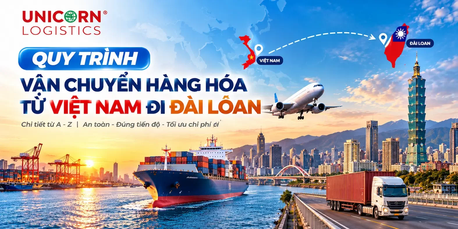 Vận chuyển hàng từ Việt Nam đi Đài Loan