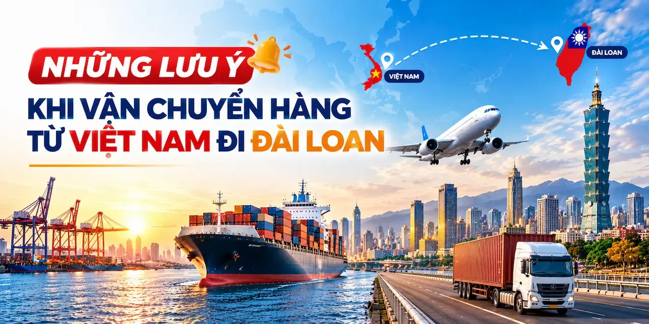 Lưu ý khi vận chuyển hàng từ Việt Nam đi Đài Loan