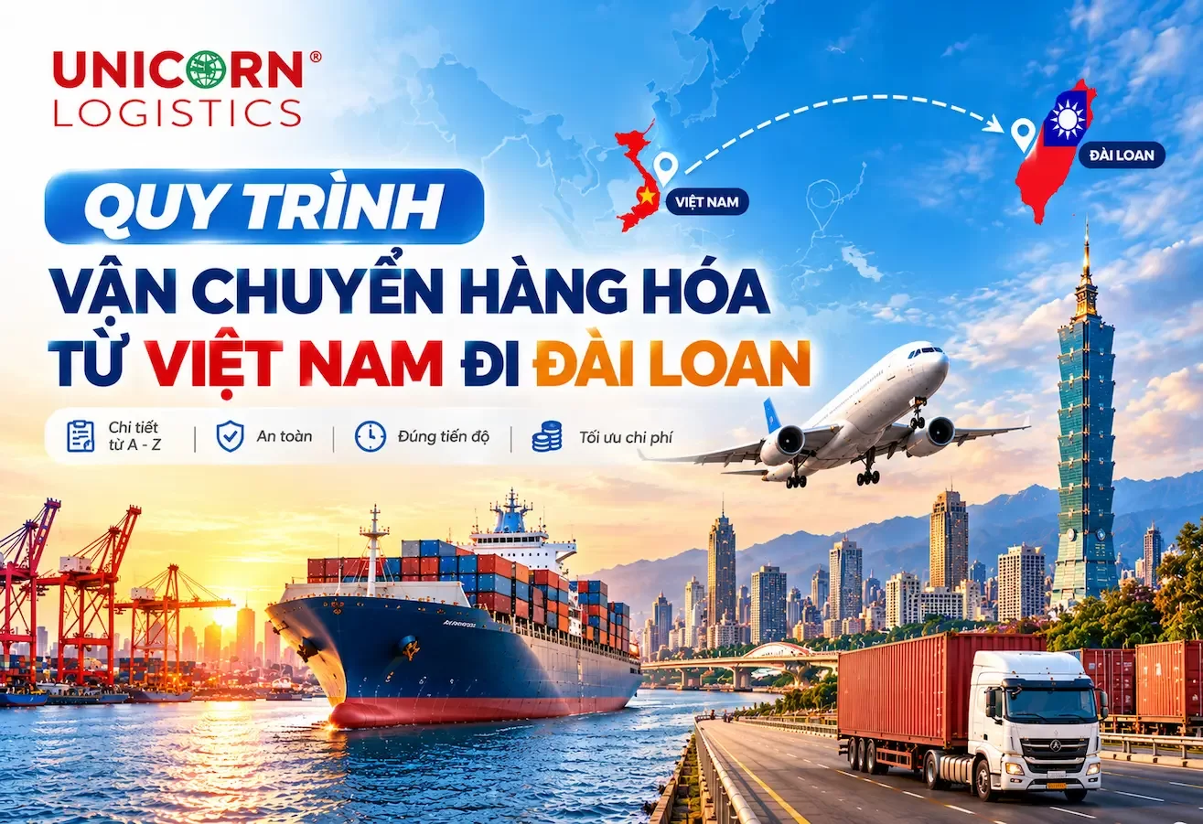 Quy trình vận chuyển hàng hóa từ Việt Nam đi Đài Loan: Chi tiết từ A-Z