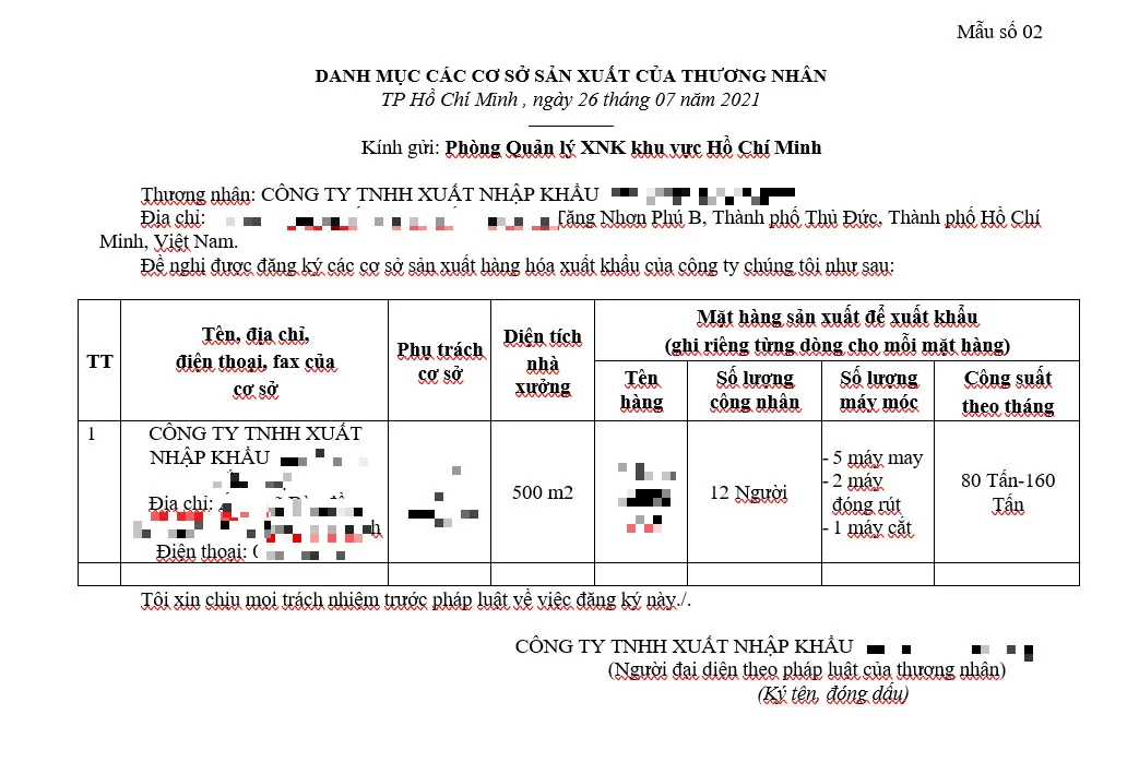 ĐK XƯỞNG