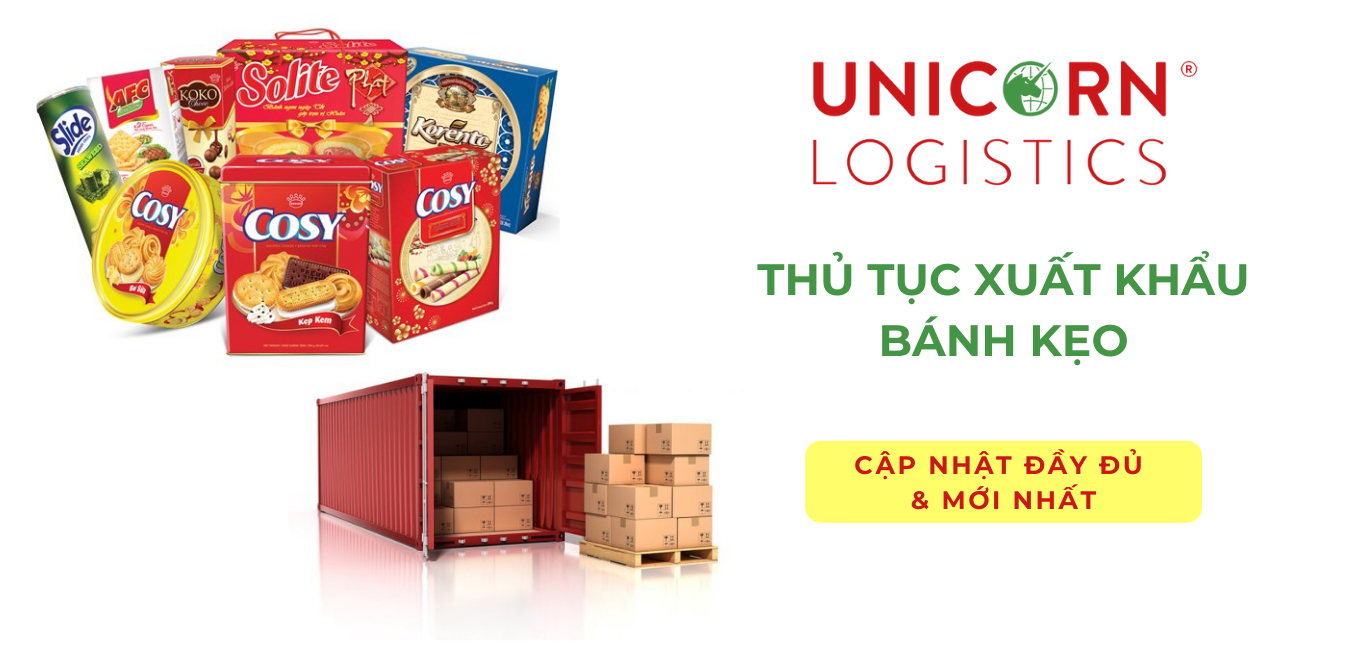 Thủ tục xuất khẩu bánh kẹo mới nhất