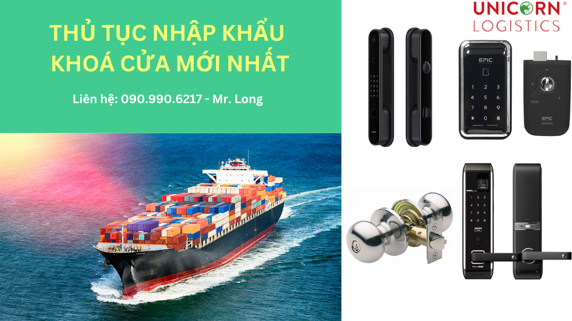 THỦ TỤC NHẬP KHẨU KHOÁ CỬA, KHOÁ CỬA THÔNG MINH MỚI NHẤT