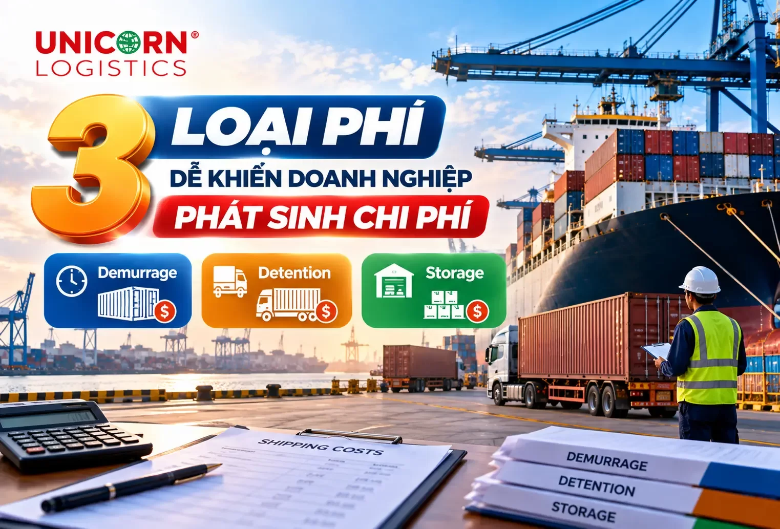 Demurrage, Detention và Storage là gì? 3 loại phí dễ khiến doanh nghiệp phát sinh chi phí