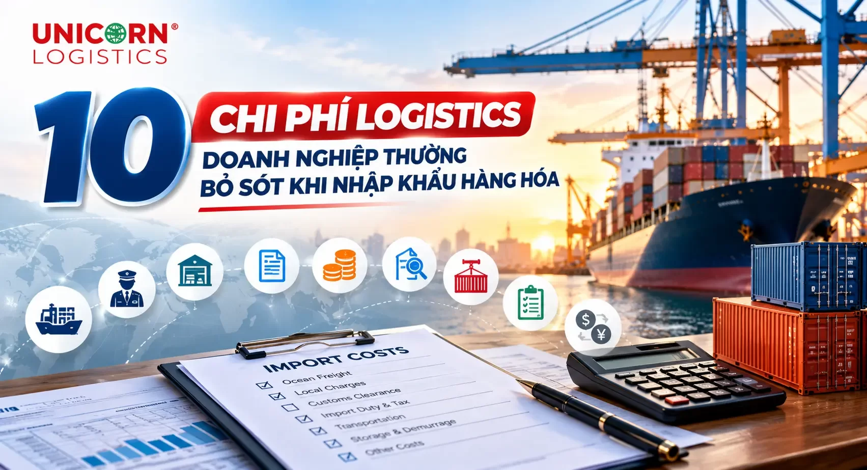 10 chi phí Logistics doanh nghiệp thường bỏ sót khi nhập khẩu hàng hóa