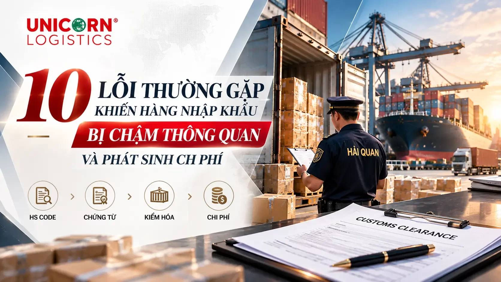 Lỗi thường gặp khiến chập hàng nhập khẩu bị chậm thông quan