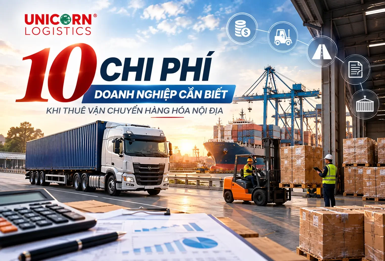 10 chi phí doanh nghiệp cần biết khi thuê vận chuyển hàng hóa nội địa để tránh báo giá rẻ nhưng phát sinh nhiều