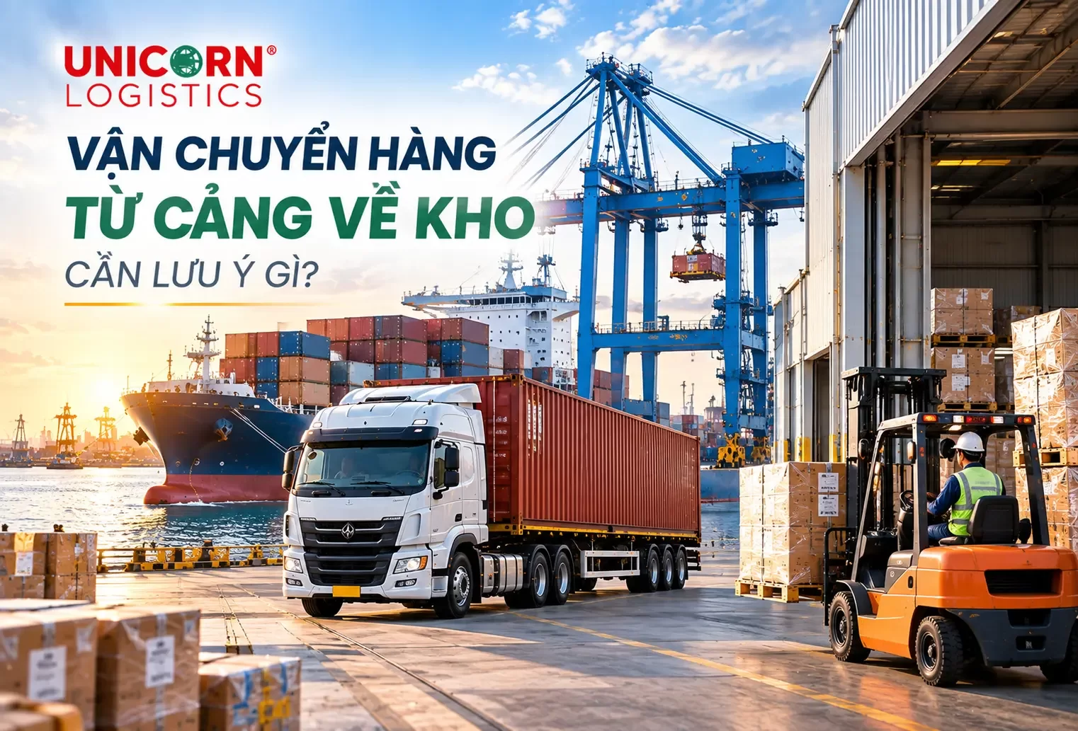 Vận chuyển hàng từ cảng về kho cần lưu ý gì? 10 kinh nghiệm giúp hạn chế chi phí phát sinh