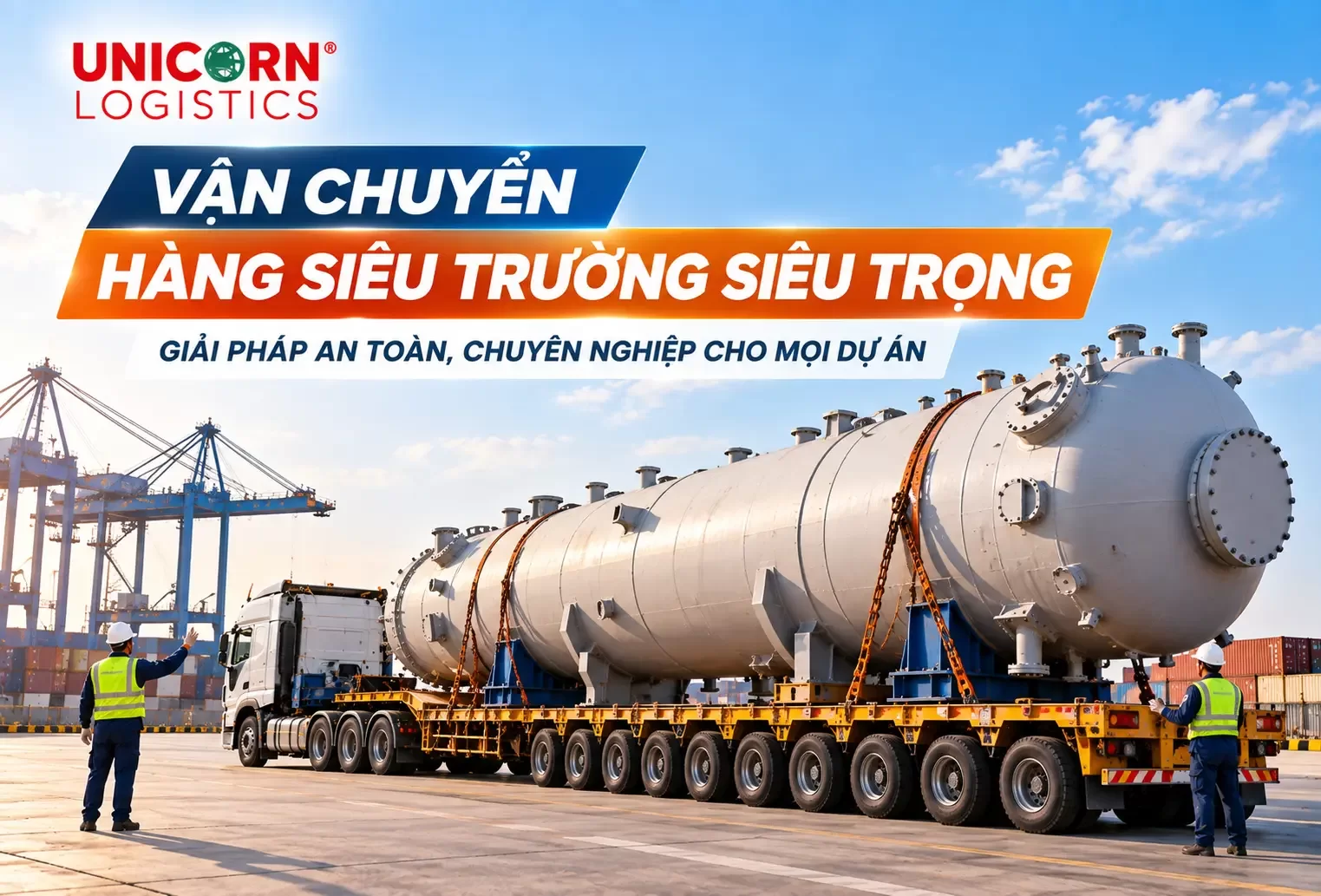 Vận chuyển hàng siêu trường siêu trọng là gì? Quy trình vận chuyển an toàn từ A-Z doanh nghiệp cần biết