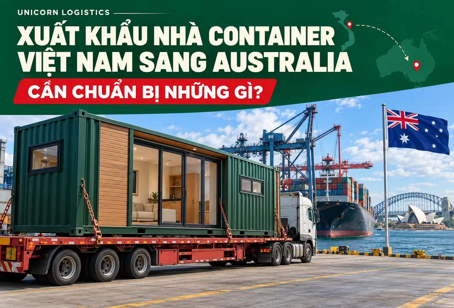 Xuất khẩu nhà container từ Việt Nam sang Australia: Cần chuẩn bị những gì?