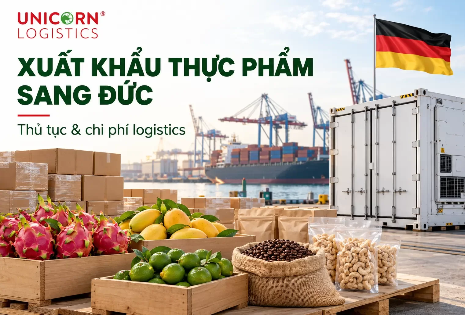 Xuất khẩu thực phẩm sang Đức